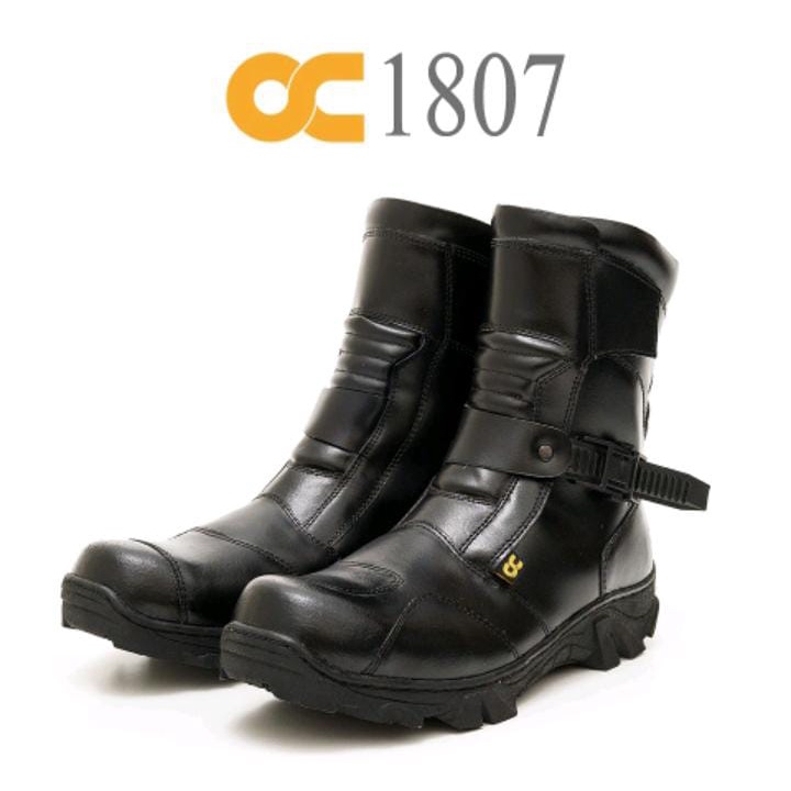 BOOTS SAFETY SEPATU KULIT TOURING OC 1807