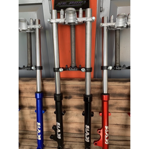 TABUNG AS SHOCK SOK DEPAN KOMPLIT plus T RX KING NEW RXK model kyb merah hitam biru-8