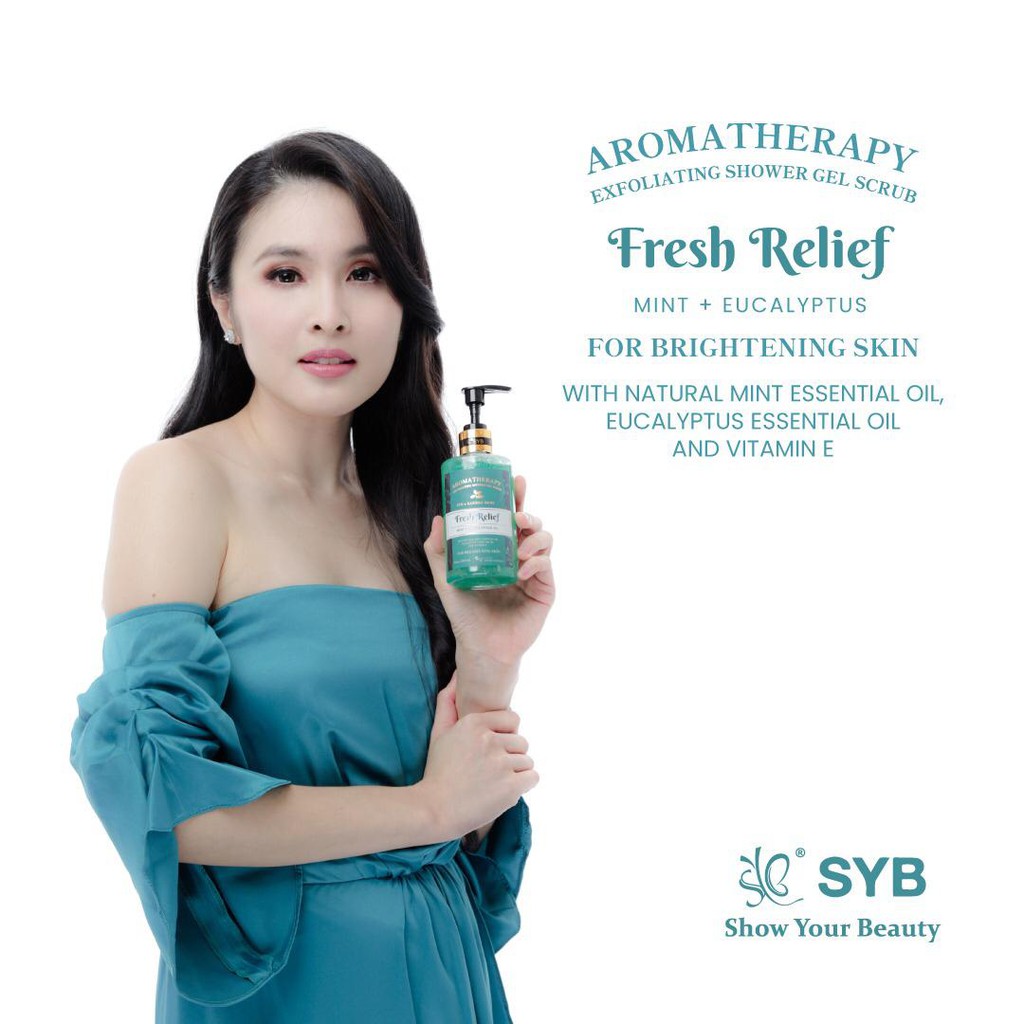 SYB x Sandra Dewi Aromatherapy Exfoliating Shower Gel Scrub Fresh Relief