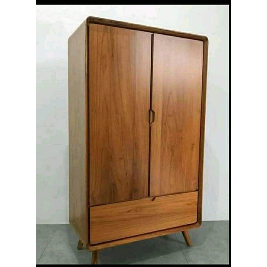 lemari kayu jati minimalis retro lemari jati