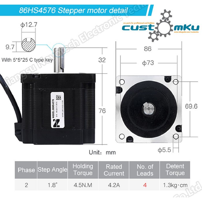 Stepper Motor nema34 cnc mill router
