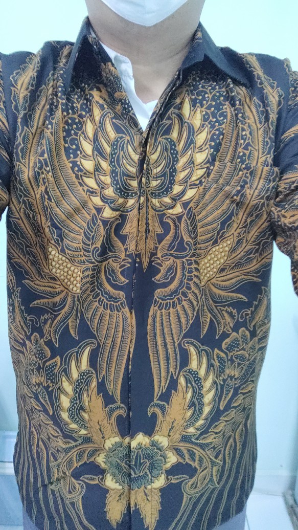 Kemeja Batik Pria Lengan Panjang Sogan Lapi Furing / Batik Lengan Pendek