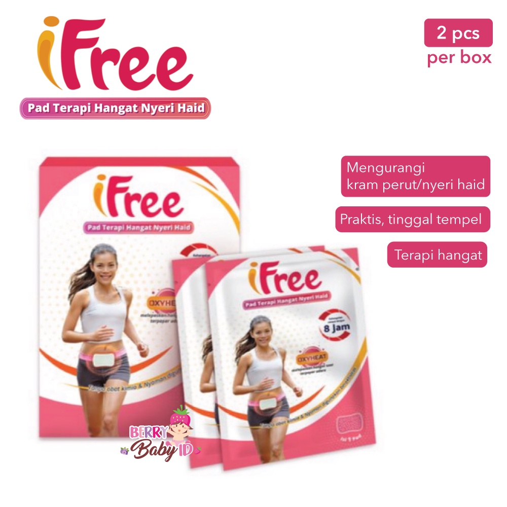 iFree Pad Terapi Hangat Nyeri Haid Box 2 Sachet Perawatan Tubuh Wanita Berry Mart