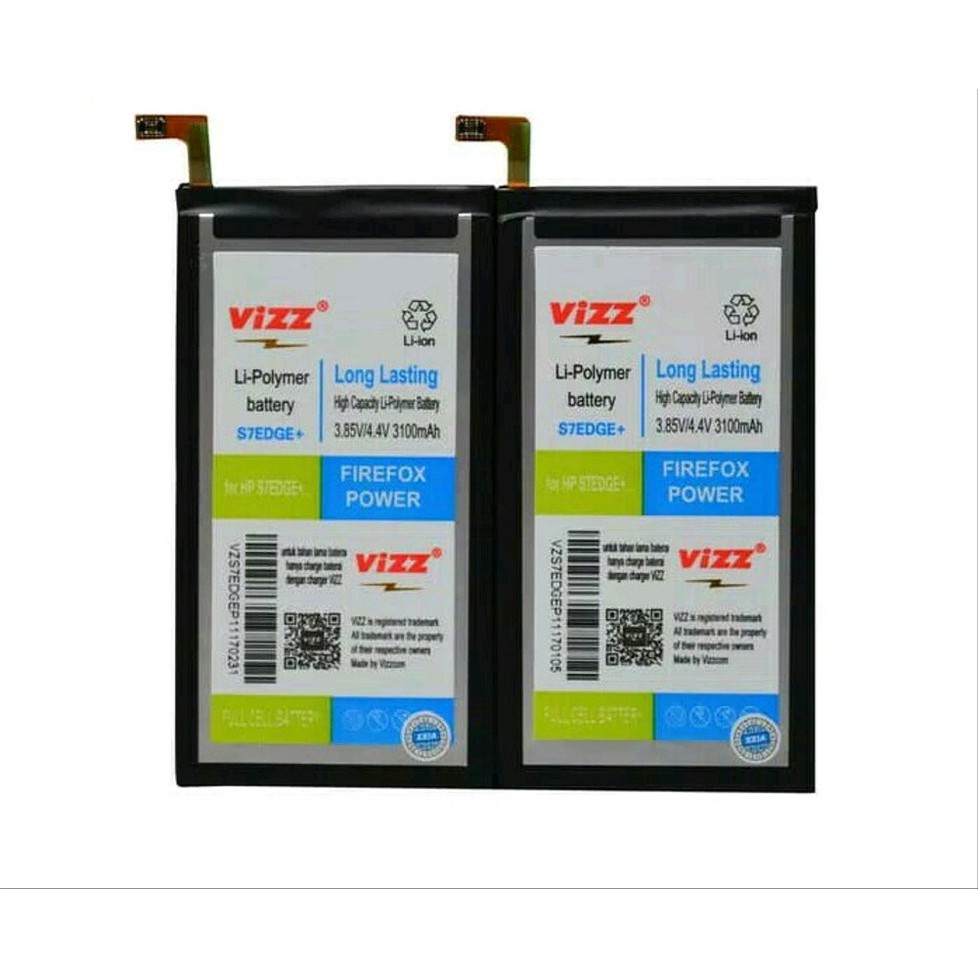 Vizz Double Power Battery Batre Baterai Vizz Samsung S7 Edge Plus