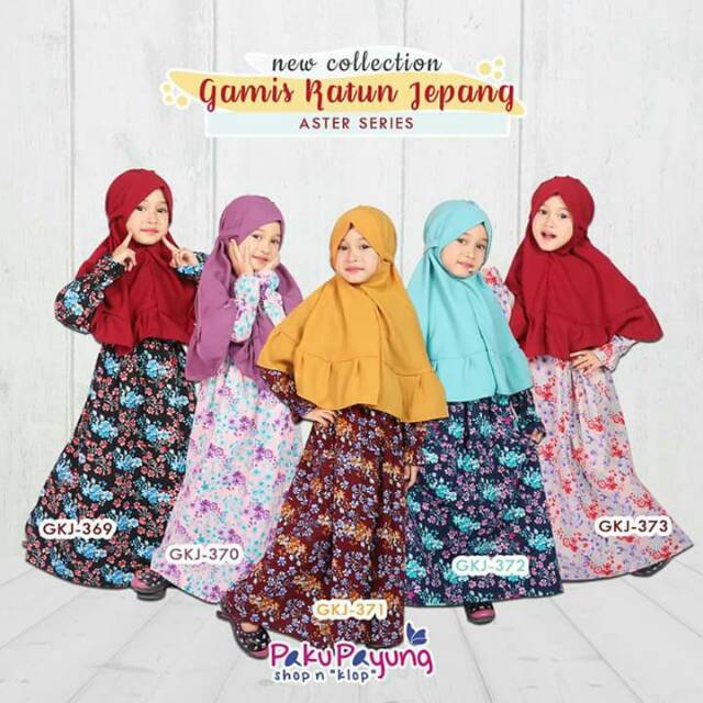 Gamis katinnjepang anak paku payung