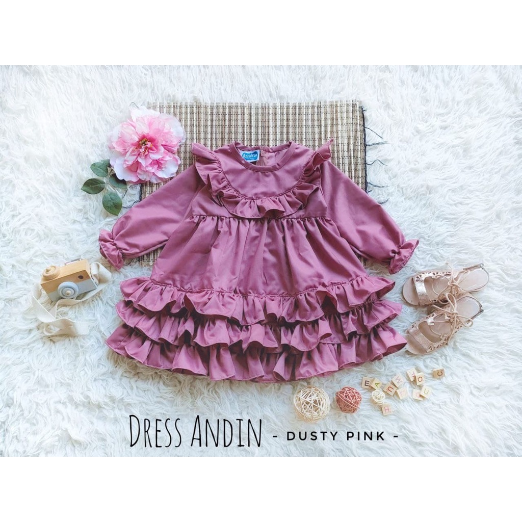 Dress Andin | Dress Ikatan Cinta | Baju Andin | Dress Cantik Andin | Dress Unik | Tunik Anak perempu