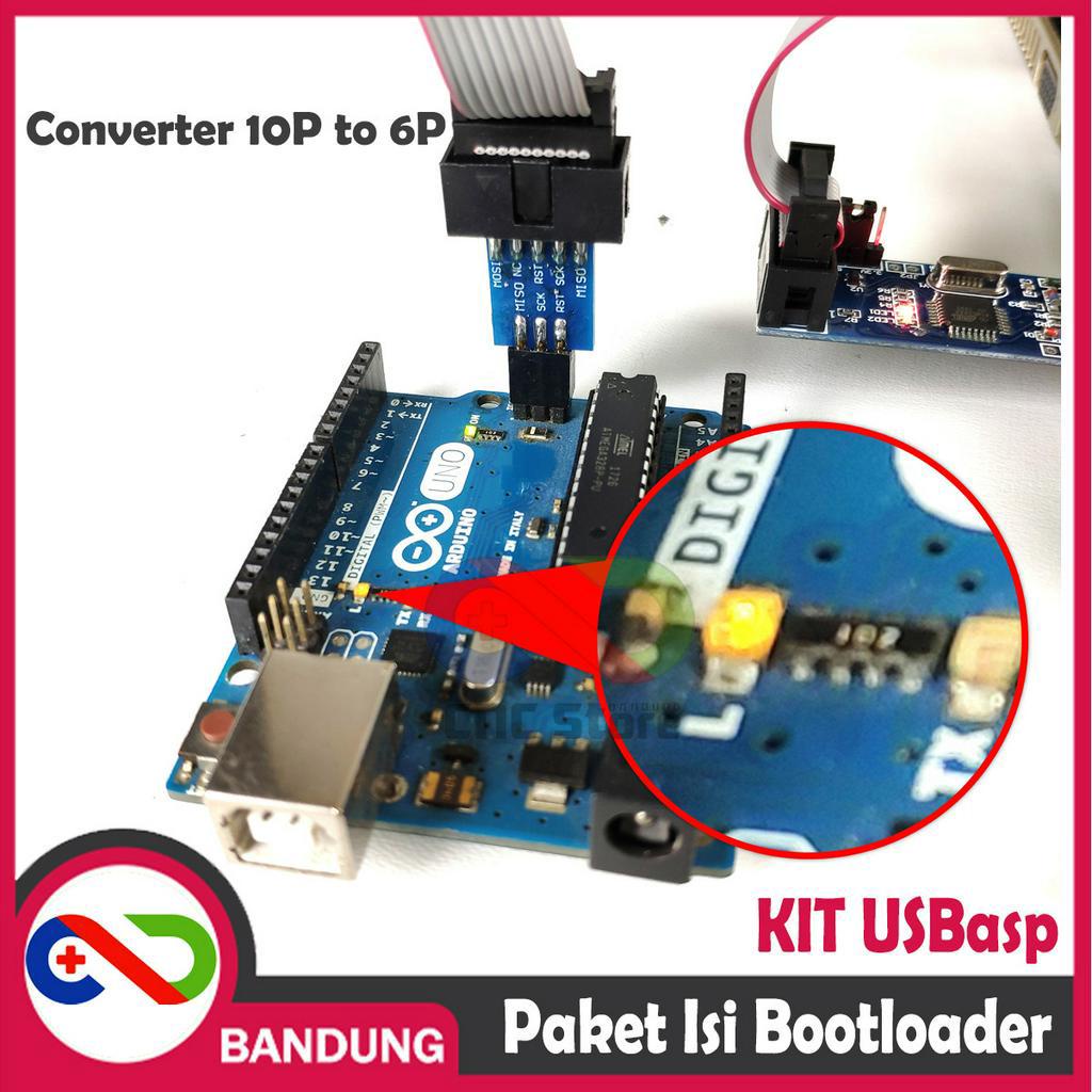 KIT USBASP ISI BOOTLOADER COPY HEX USB ASP ISP USBISP PAKET DOWNLOADER