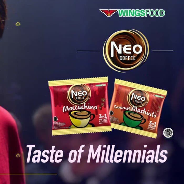 NEO COFFEE 3in1 enak kuy coba kuy kopi Taste coffee of millennials 1 dus(boleh camipur 2 macam rasa)