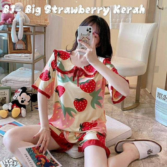 Set baju tidur remaja cute kawaii dan imut piyama cewek