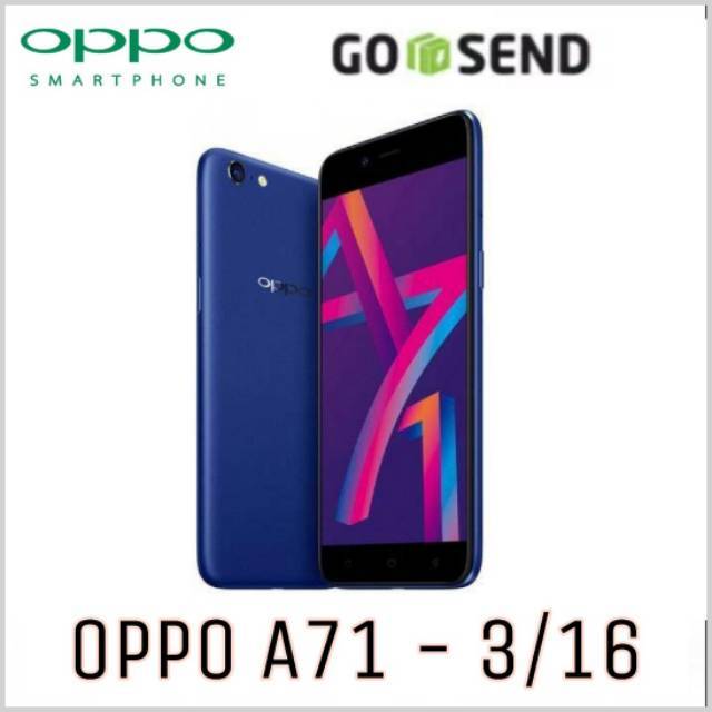 Oppo A71 - ram 3GB storage 16GB - Dual Simcard 4G