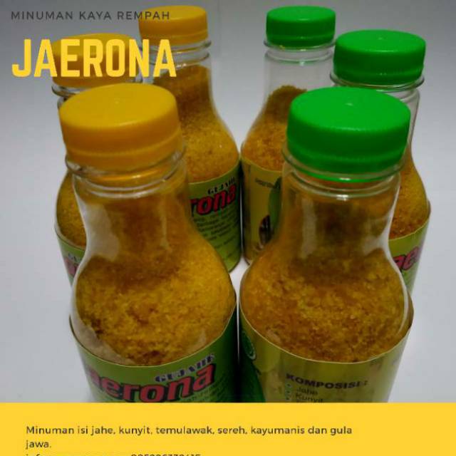 

Minuman rempah jahe kunyit temulawak kayumanis sereh Jaerona