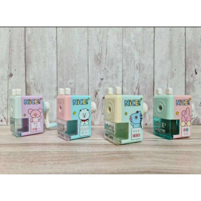 serutan MEJA BTS/sharperner/SERUTAN PUTAR BTS BT21-Putar BTS BESAR