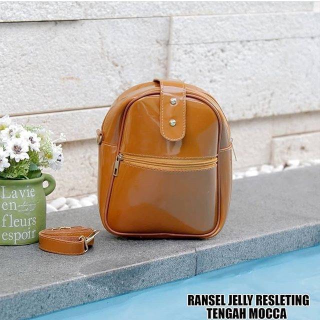 Tas Ransel Jelly Resleting tengah