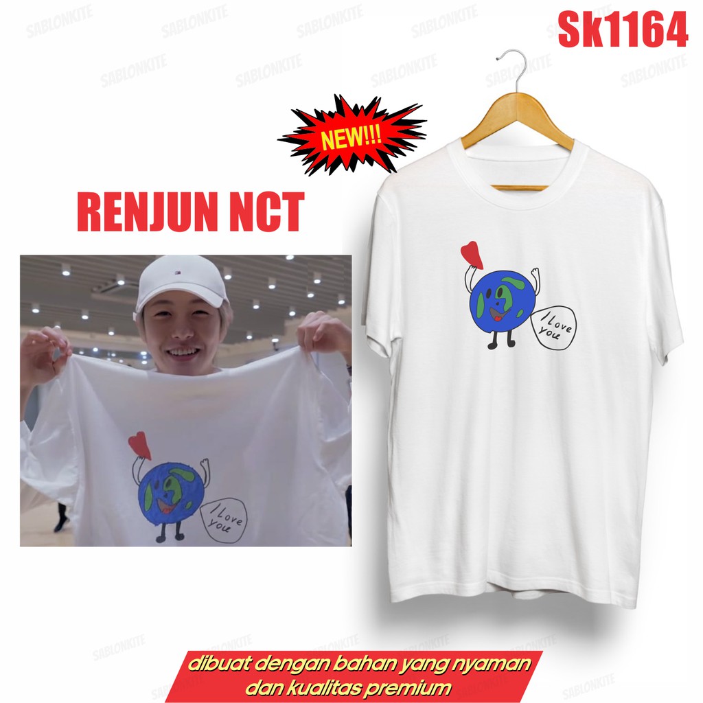 MURAH!!! KAOS NCT DREAM RENJUN I LOVE YOU SK1164 UNISEX COMBED 30S