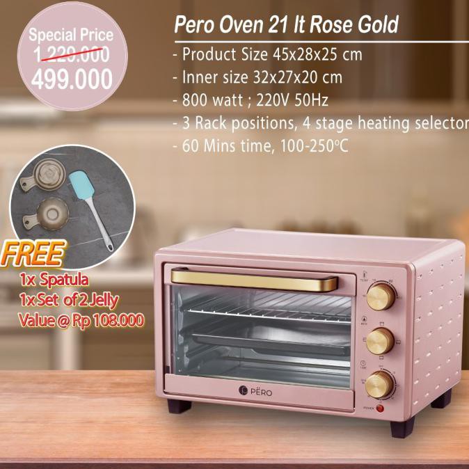 PERO OVEN 21LT - ROSE GOLD