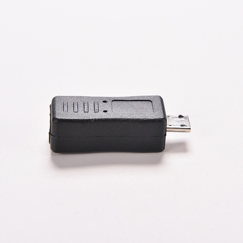 (LUCKID) 1pc Adapter Konverter Charger / Data Mini USB Female Ke Micro USB Male F / M