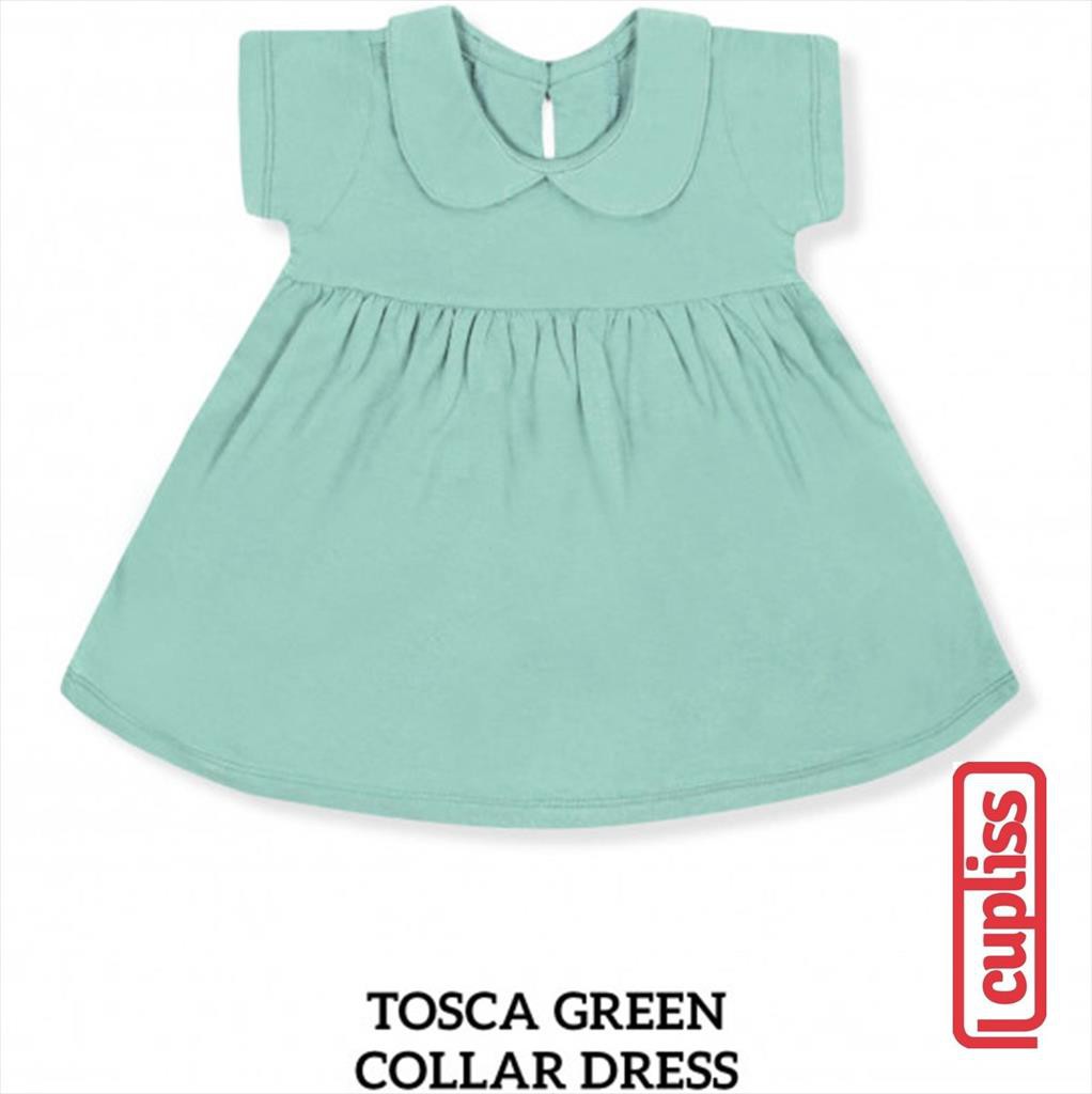 Little palmerhaus Collar Dress Warna Tosca Green