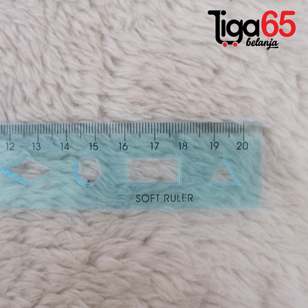 365 PENGGARIS 20CM #40908 Penggaris Plastik 20cm Warna Pastel Estetik