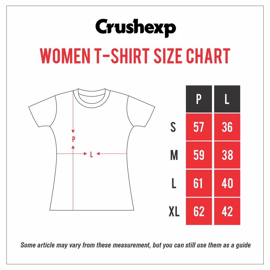 CRUSH EXP Kaos Cewek TBS0074 - WHITE