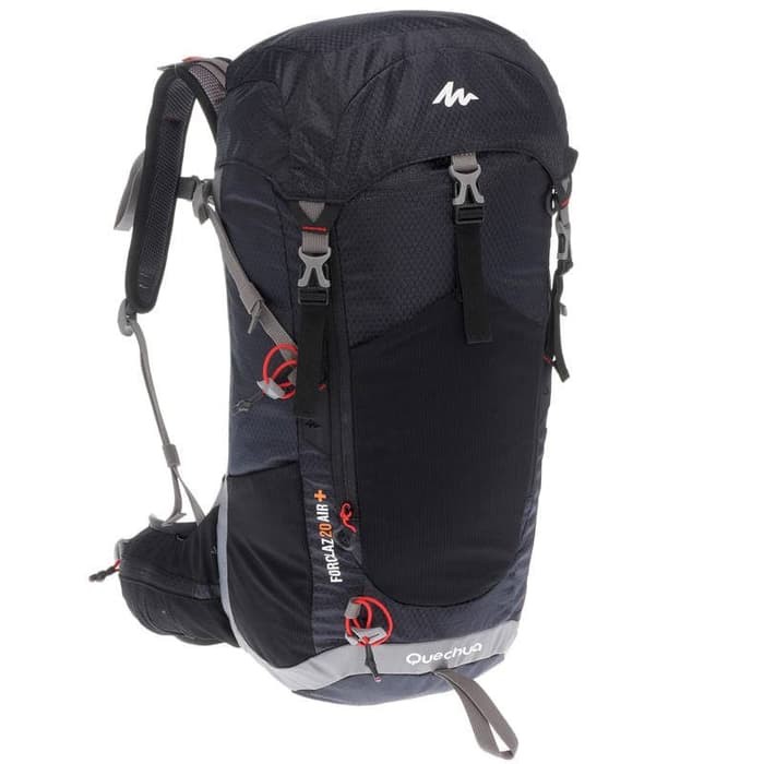 QUECHUA Tas Gunung / Carrier 20 Liter Black 100% ORI DECATHLON