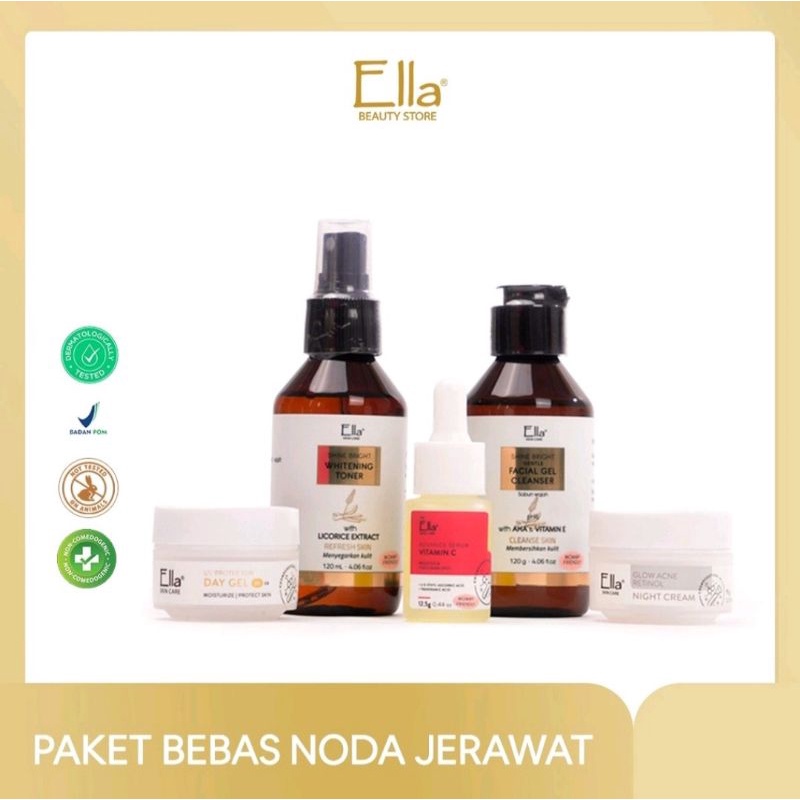ELLA SKINCARE PAKET BEBAS BEKAS NODA JERAWAT