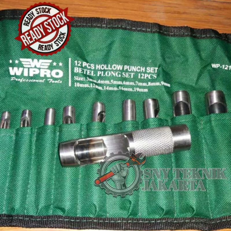 Original WIPRO Plong set Pembolong Gasket Kulit dan Kayu