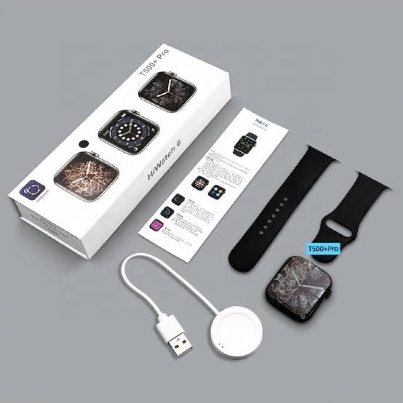 COD BISA Jam Tangan SMARTWATCH T500+ PLUS Series 6 Terbaru Smartwatch T55+PRO Box Original Hiwatch