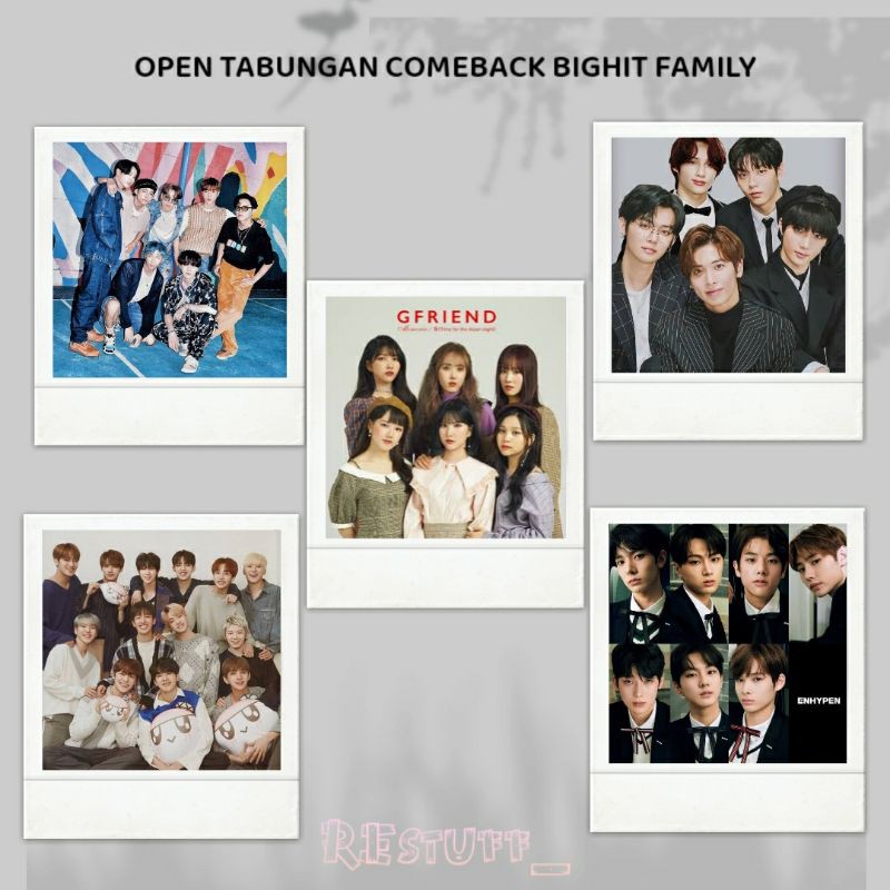 TABUNGAN ALBUM COMEBACK BIGHIT FAMILY