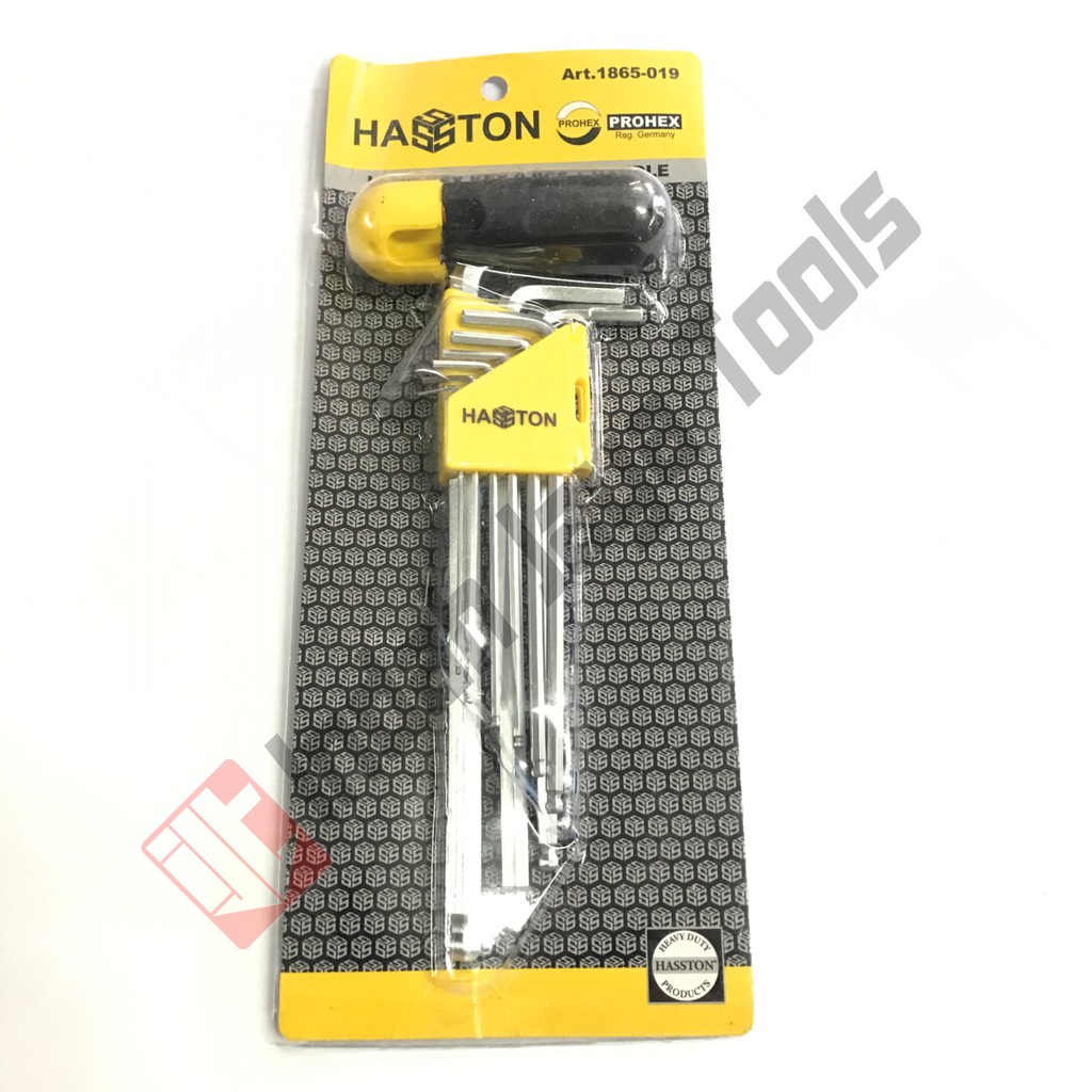 HASSTON PROHEX Kunci L Set 9 pcs Long Panjang Ballpoint