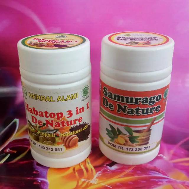 Obat asam urat herbal alami samurago habatop de nature
