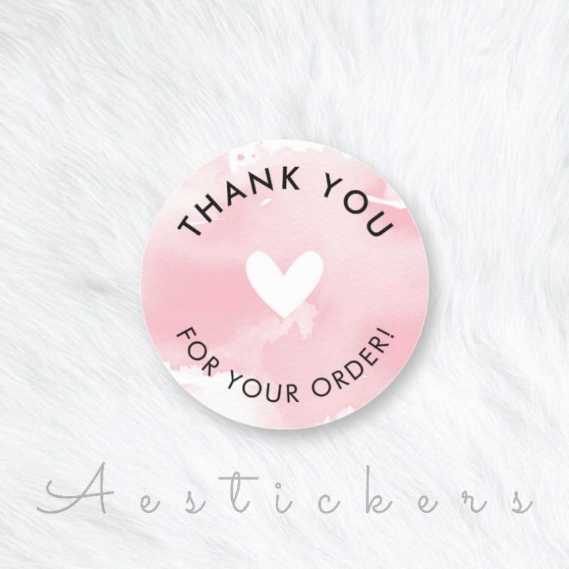 THANK YOU STICKER LABEL STIKER TERIMA KASIH UKURAN 5 CM UNTUK PACKING PRODUK-PART 13