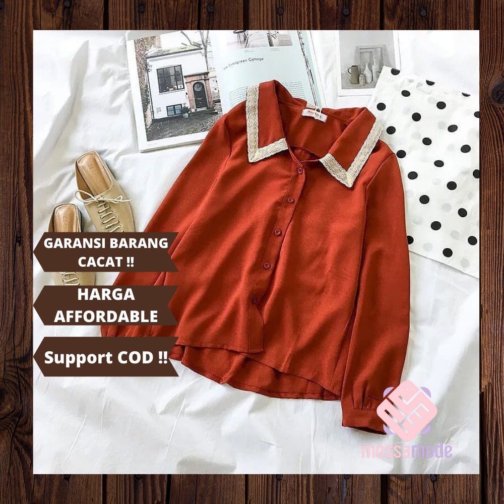 ANGGITA TOP - Atasan Baju Lebaran Remaja Wanita Terbaru Model Renda