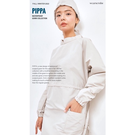 𝗪𝗲𝗮𝗿𝘀𝗰𝗿𝘂𝗯𝘀 PIPPA Waterproof Gown Set - Gaun Topi Anti Air Dokter Gigi Perawat APD Pria Wanita