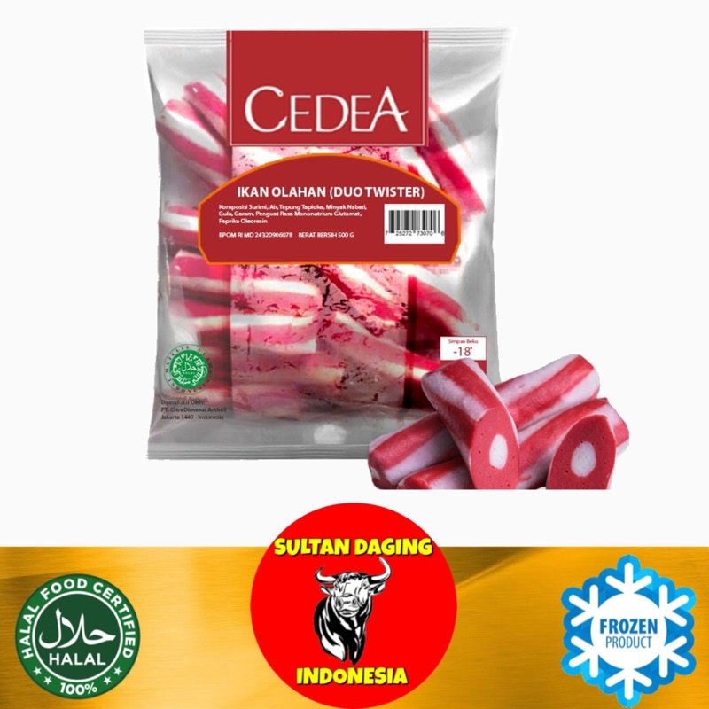 

CEDEA DUO TWISTER 500 GRAM/CEDEA TWISTER/ DUO TWISTER/ CEDEA DUO TWISTER/CEDEA BASO IKAN DUO TWISTER