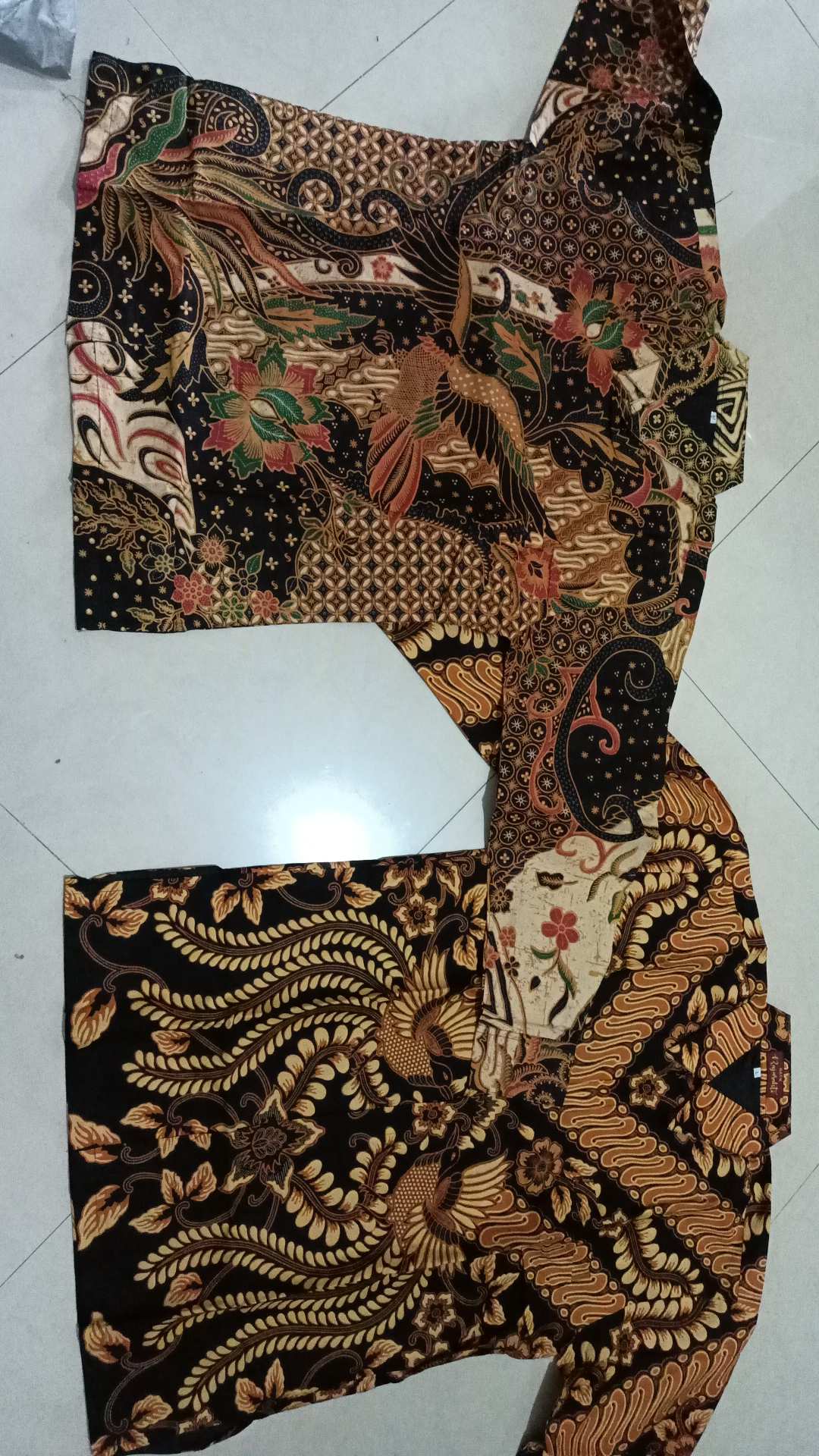 Atasan Kemeja Batik Pria Lengan Panjang Premium Parang Emas Full Furing Rajasakti Solo Ori