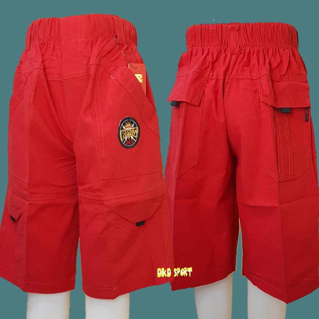 DKD SPORT CELANA PENDEK ANAK LAKI MERAH