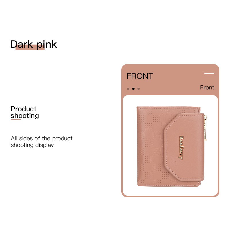 BAELLERRY N2357 Dompet Wanita Kecil Bahan Kulit PU Leather Premium WATCHKITE WKOS
