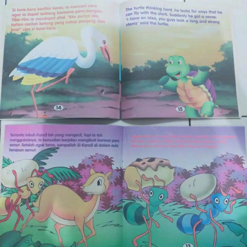Tersedia 60judul Paket 5pcs Fabel Buku Cerita Anak Dongeng Binatang Aesop Bilingual Full Colour Shopee Indonesia
