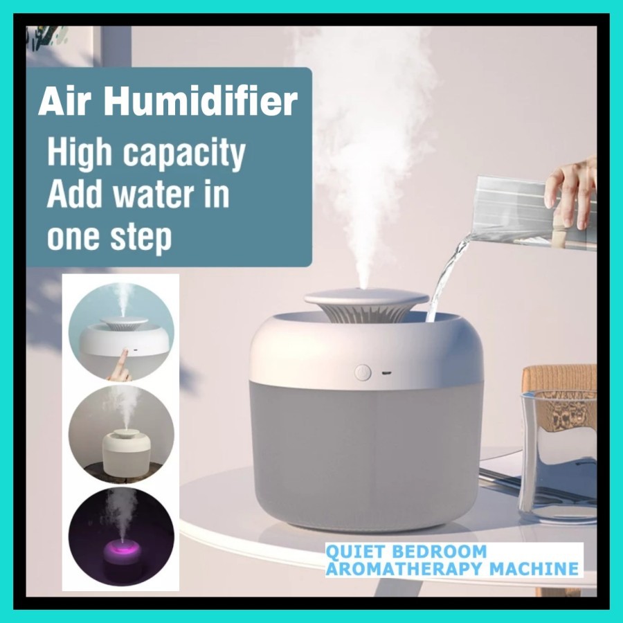 NA - Humidifier Oil Diffuser Aromaterapi 2.4L - Pelembab Udara USB A9