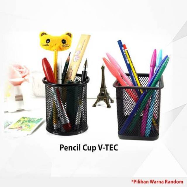 

pencil cup v-tec/ tempat pensil/rak pensil/organizer