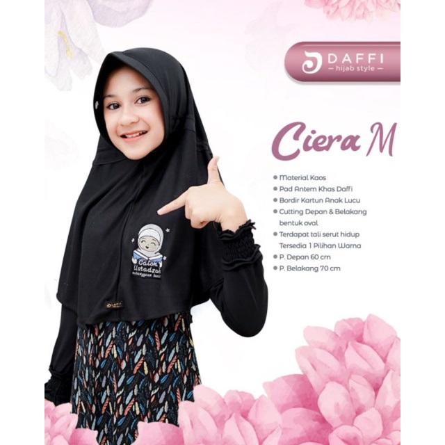 Hijab Daffi Ciera M Series hijab anak hijab sekolah jilbab anak sekolah murah