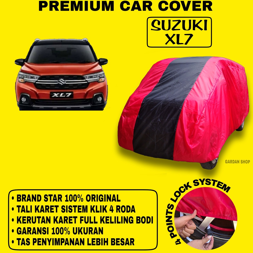 Body Cover SUZUKI XL7 MERAH HITAM Penutup Bodi Mobil Suzuki Xl7 Waterproof PREMIUM