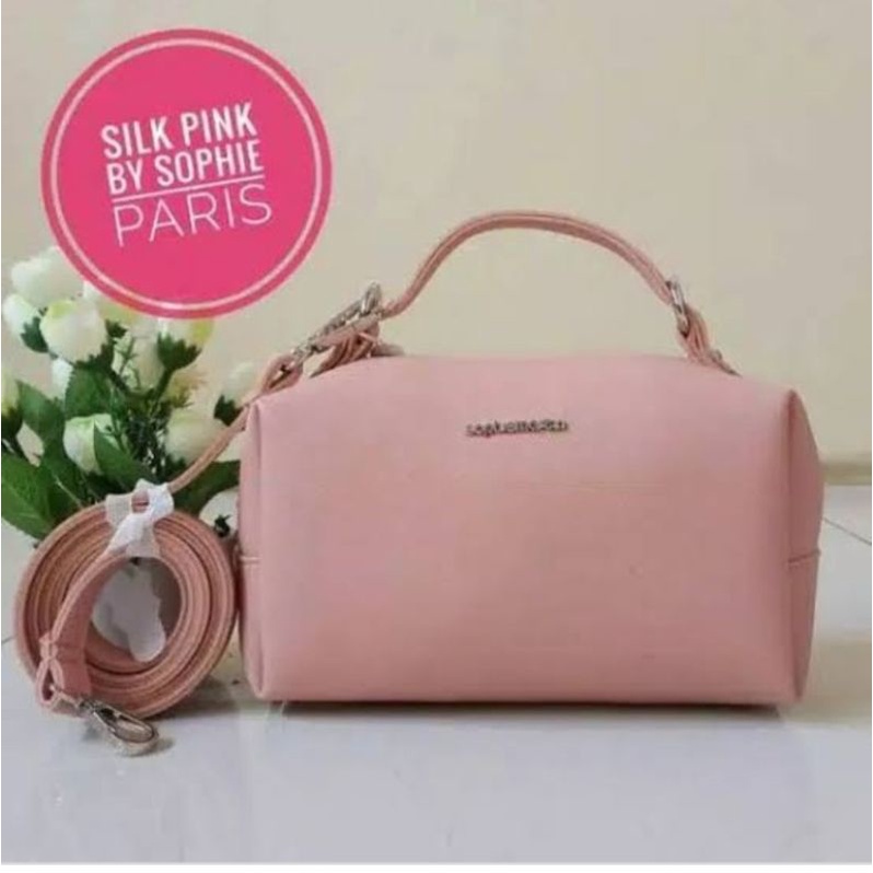 SILK PINK YAS SELEMPANG WANITA SOPHIE MARTIN PROMO TAS SOPHIE MARTIN ORIGINAL