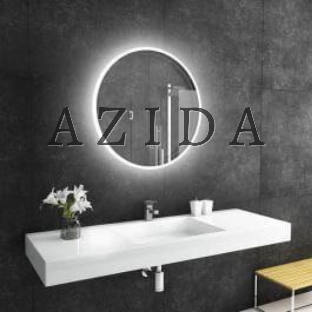 Cermin Bulat Gantung Cermin LED Cermin Cantik Aesthetic