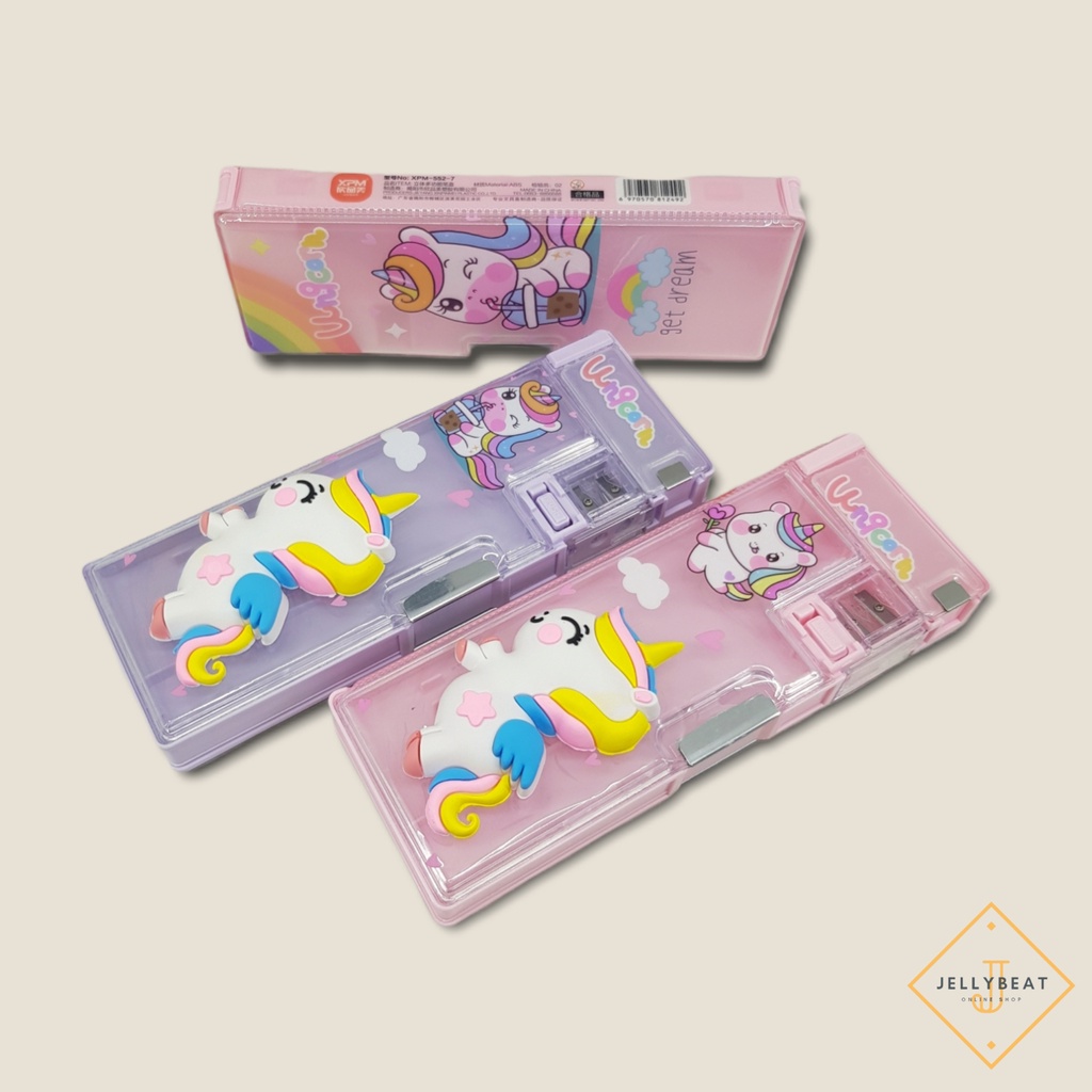 PENCASE TEMPAT PENSIL 3D - UNICORN