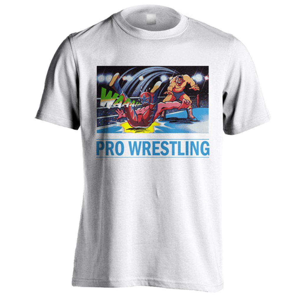 Kaos Distro Pro Wrestling 001 Warna Putih Ukuran S M L XL XXL Baju Distro Pro Wrestling Cotton