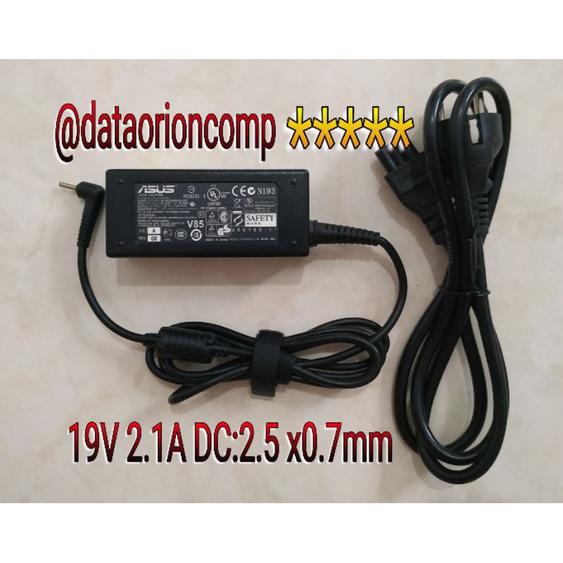 Adaptor Charger Asus 19V 2.1A DC 2.5*0.7mm for Asus Eee PC 1025 1015 1215 1225 X101H 1008HA 1201