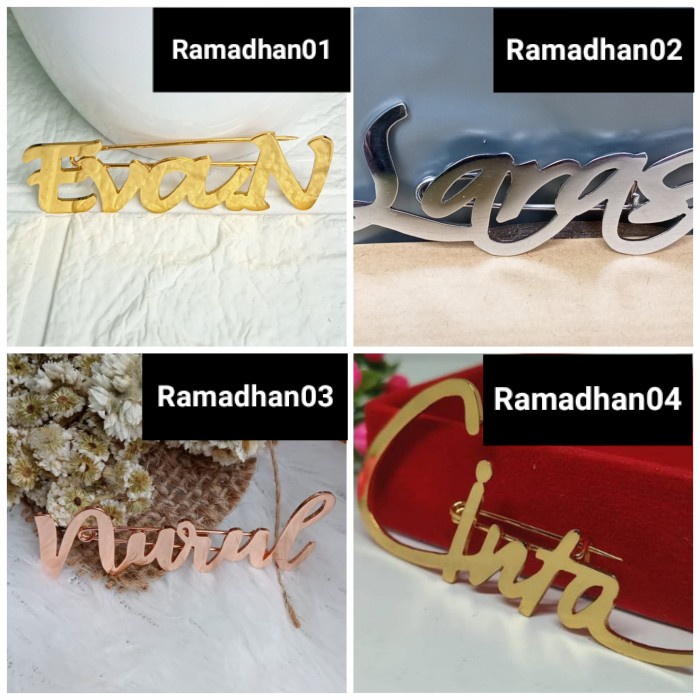 Terlaris Bros Nama Custom Font Terbaru - RoseGold