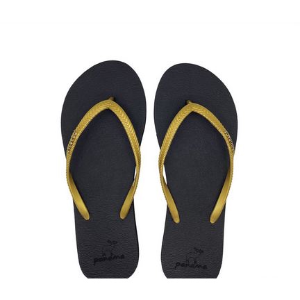 Sandal Panama Slim Slim2 Black Gold Oiringal