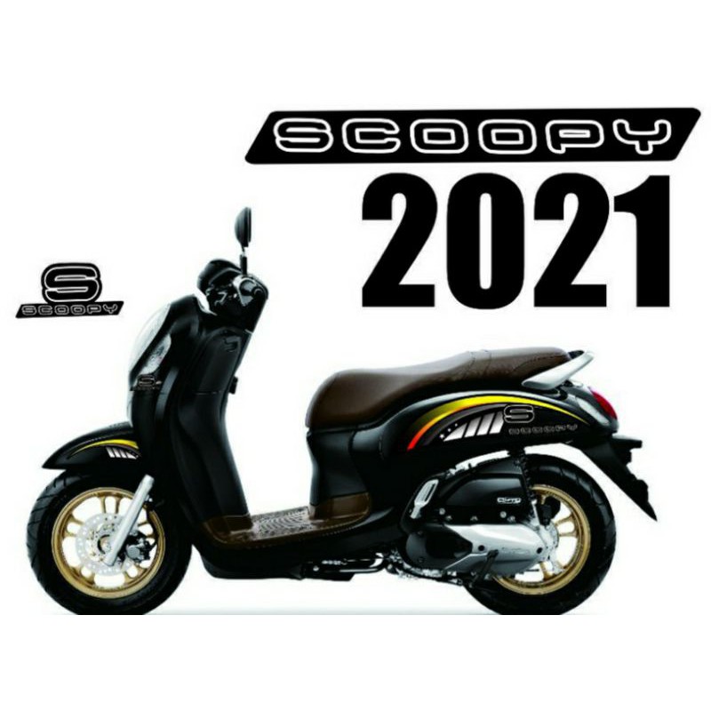 DECAL SCOOPY 2021 FULL BODY MOTIF SIMPLE MINIMALIS